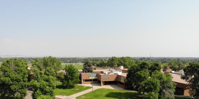 Drone photo of Lincoln Middle School