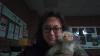 Female - Brown Hair/Eyes/Glasses - Holding a Bigfoot stuffed animal
